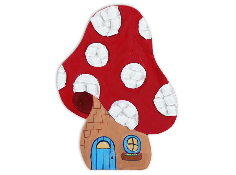 Mushroom Fairy House Plaque (Case of 4)