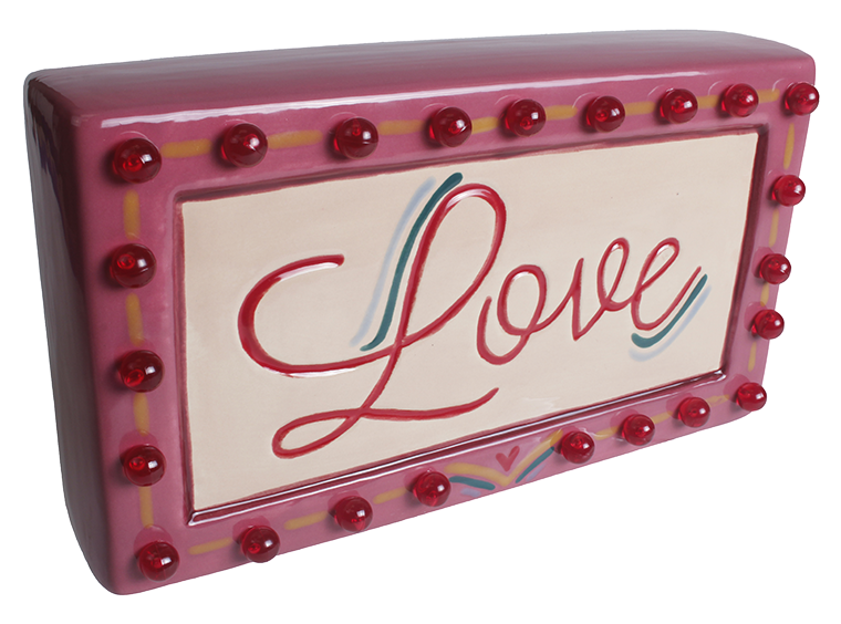 Bisque Lighted Love Marquee (Case of 2)