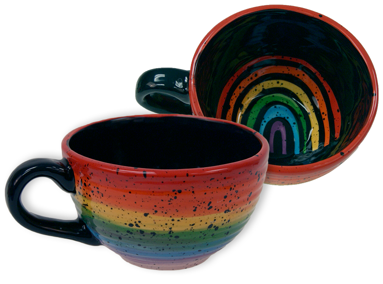 Bisque Coiled Latte Cup (Case of 4)