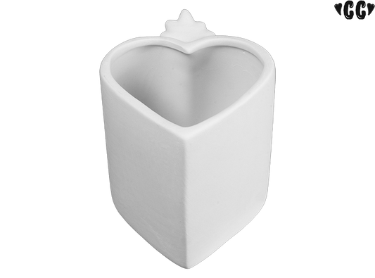 Bisque Chunky Heart Mug (Case of 6)