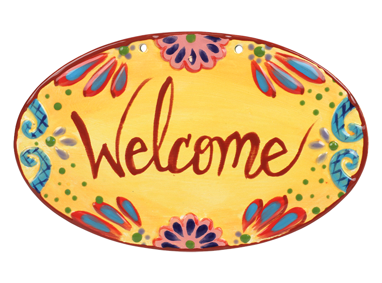 Bisque Mi Casa Wall Plaque (Case of 8)