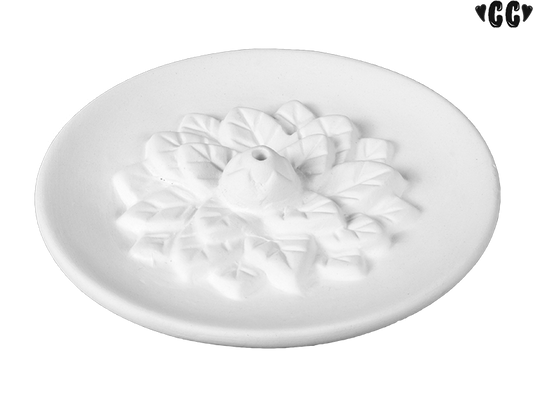 Bisque Luisa's Lotus Incense Dish (Case of 8)