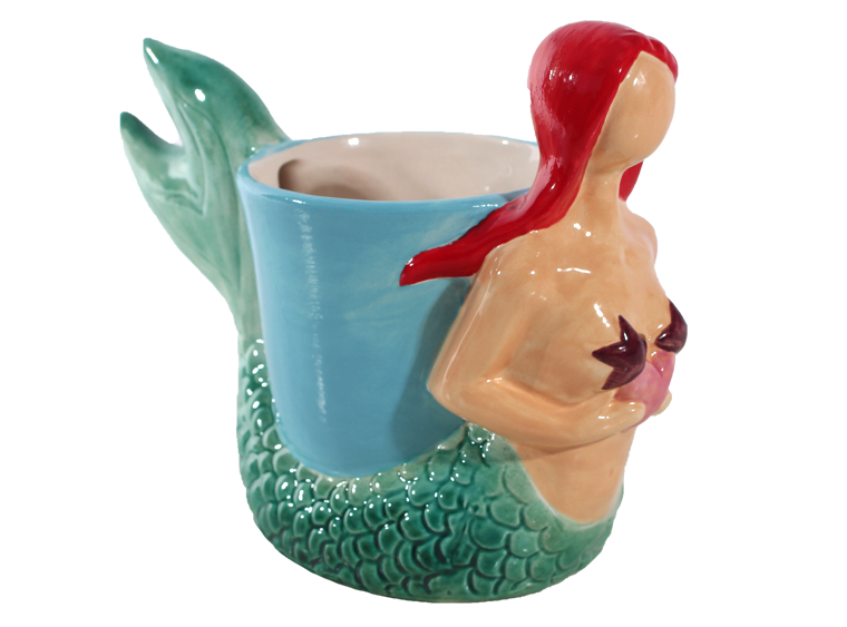 Bisque Mermaid Planter (Case of 4)