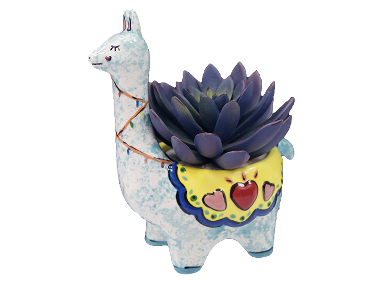 Bisque Llama Planter (Case of 4)
