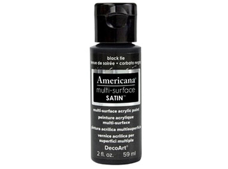 Black Tie Satin Acrylic (Case of 1)