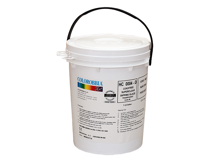 Lead Free Super Clear Dipping Glaze - 1 Gal (Case of 1)