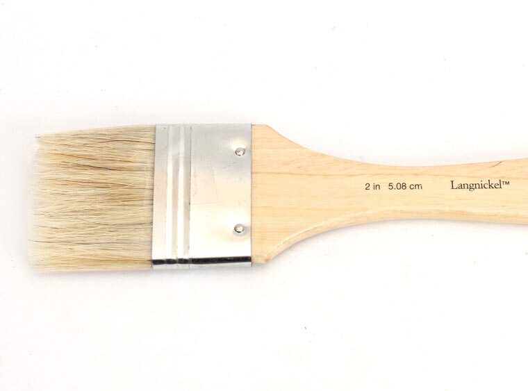 Large Area Bristle Short Handle Hake Brush 2" (Case of 1)