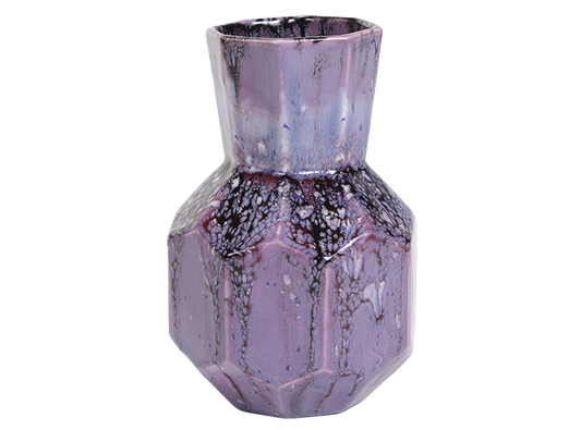 Bisque Faceted Bud Vase (Case of 4)