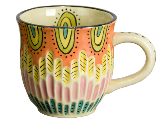 Bisque Fluted Mug (Case of 6)