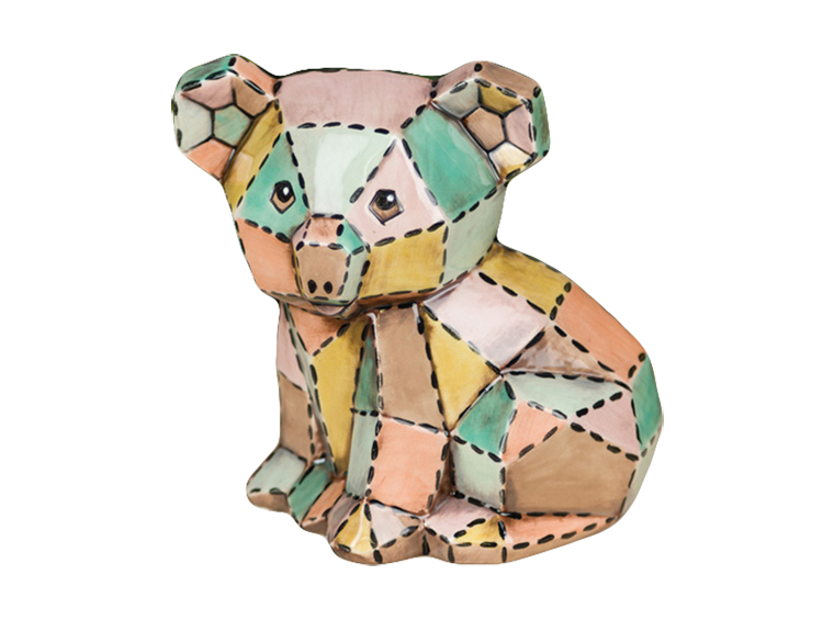Bisque Koala Facet-Ini (Case of 6)