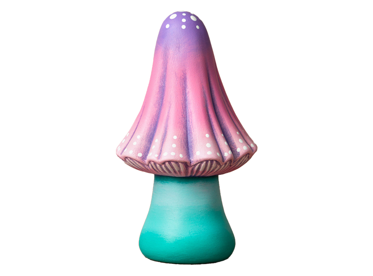 Bisque Large Pointed Mushroom (Case of 6)