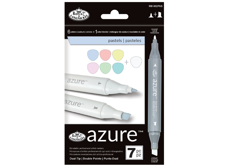 7 Piece Pastel Color Marker Set (Case of 1)