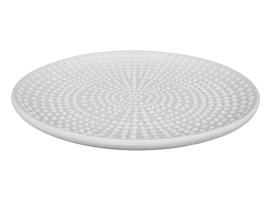 Bisque Stoneware Pointillistic Salad Plate (Case of 4)