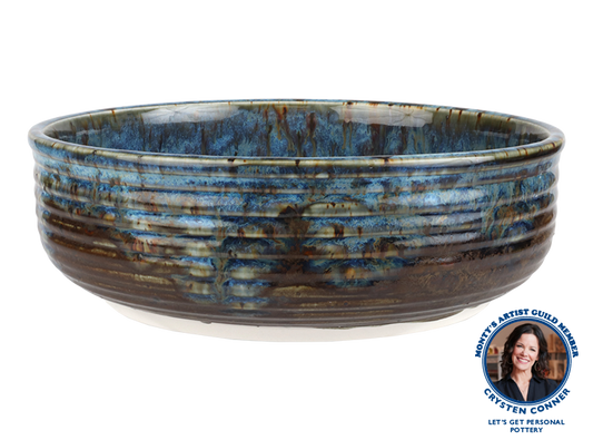Bisque Stoneware Footed Serving Bowl (Case of 2)
