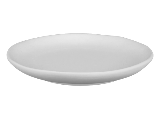 Bisque Stoneware Organic Appetizer Plate (Case of 6)