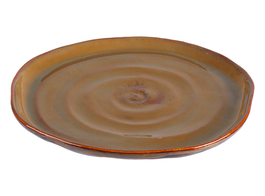 Bisque Stoneware Spiraled Dinner Plate (Case of 4)