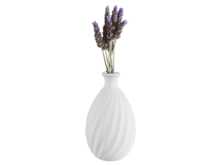 Bisque Stoneware Twisted Vase (Case of 2)