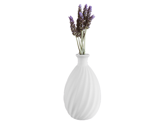 Bisque Stoneware Twisted Vase (Case of 2)
