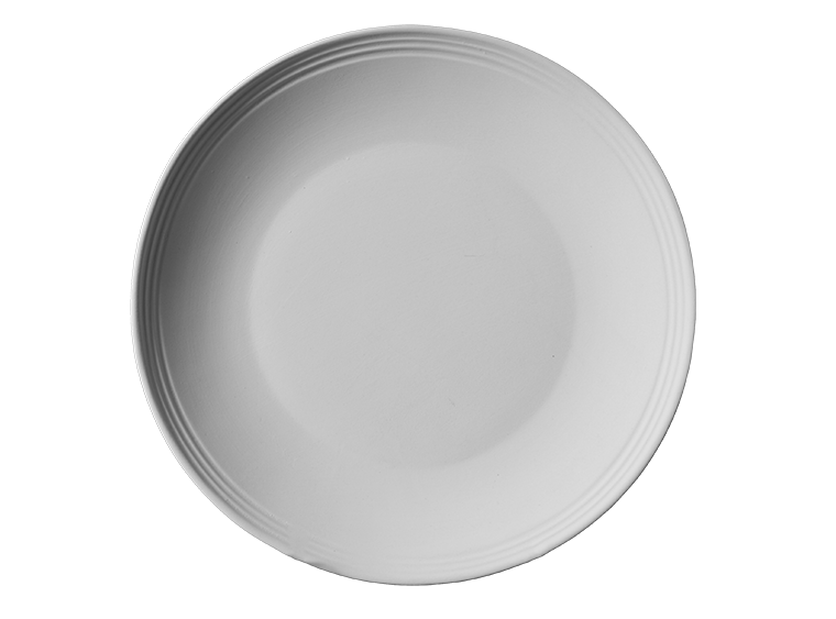 Bisque Stoneware Rimmed Dinner Plate (Case of 6)