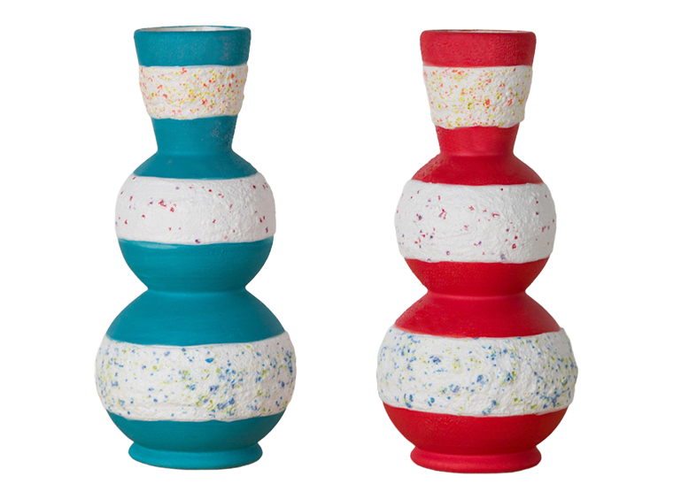 Bisque Stoneware Curvy Vase (Case of 6)