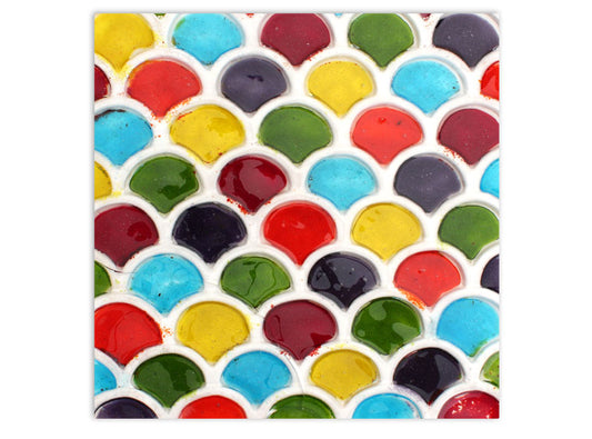Scales Texture Fusing Tile (Case of 1)