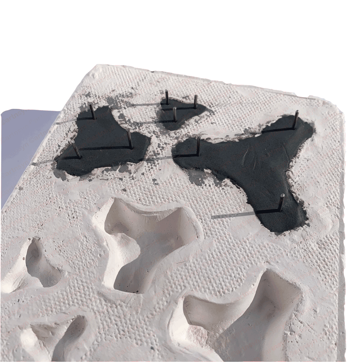 DIY Kiln Stilt Plaster Mold artnsyn