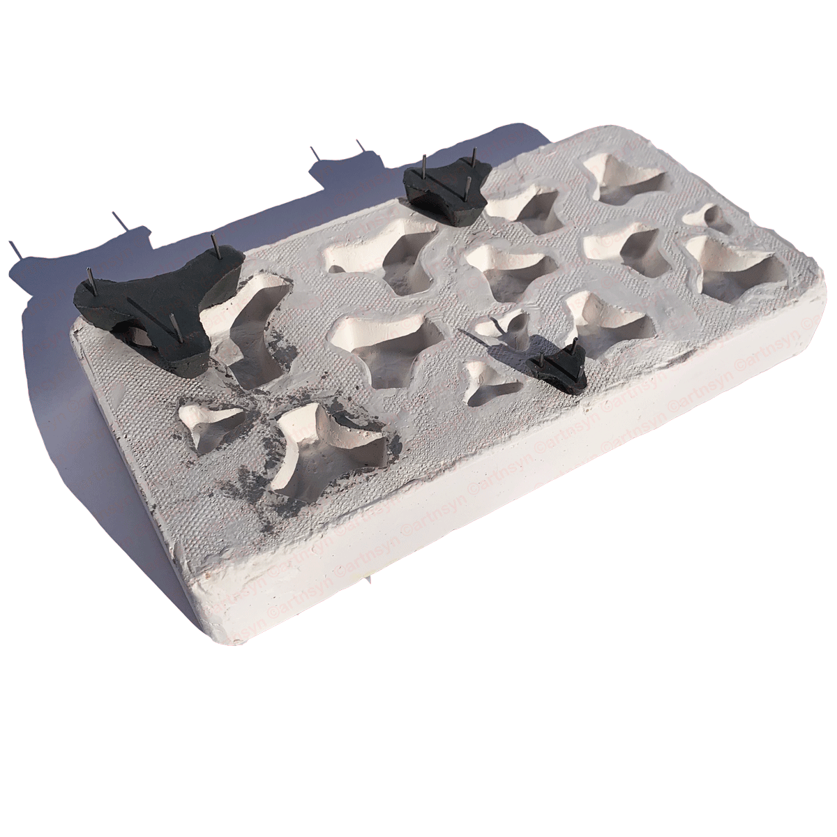 DIY Kiln Stilt Plaster Mold artnsyn