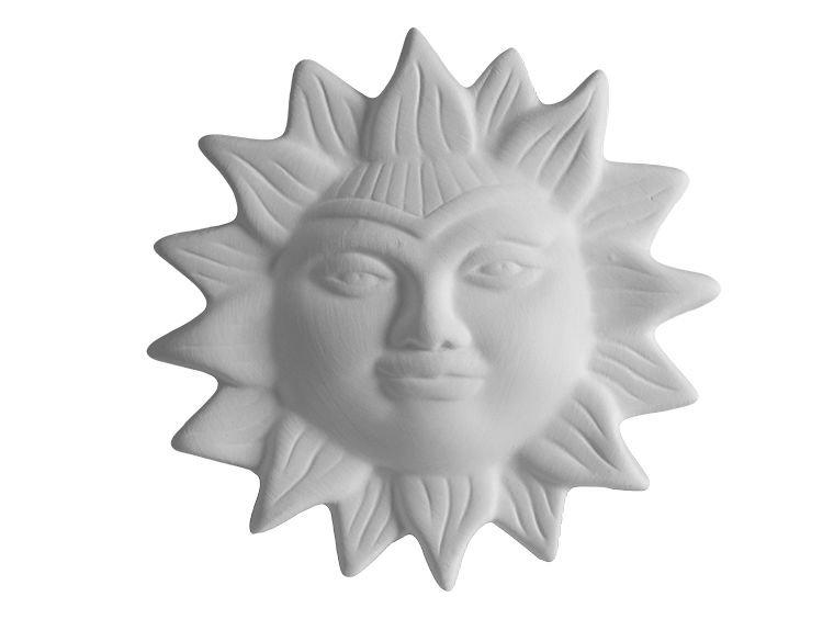 Bisque Sun W/ Mounting Hole (Case of 12)