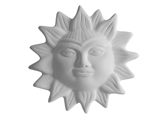 Bisque Sun W/ Mounting Hole (Case of 12)