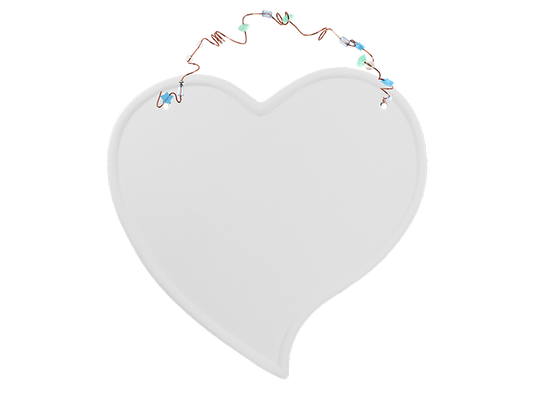 Bisque Heart Plaque Kit (Case of 8)