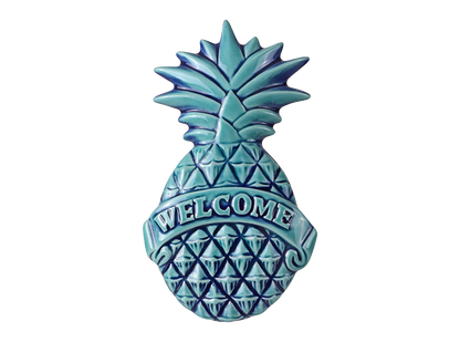 Bisque Pineapple Welcome Plaque (Case of 6)
