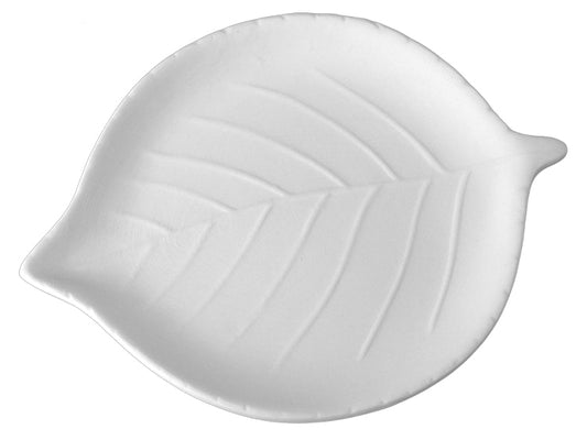 Bisque Leaf Dish (Case of 6)