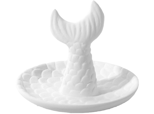 Bisque Mermaid Tail Ring Holder (Case of 6)