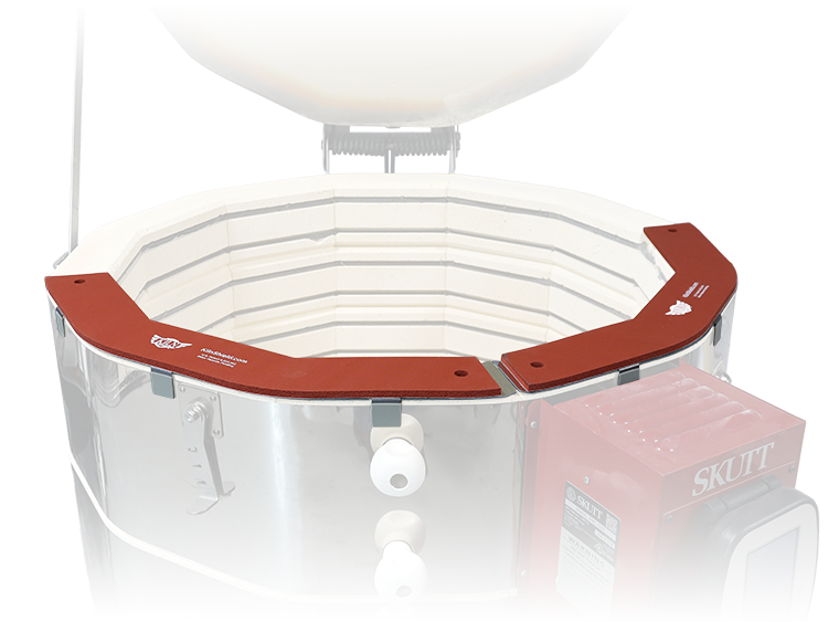 Deluxe Kiln Shield - 10-Sided With 3" Brick (Case of 1)