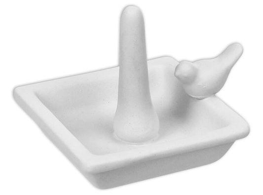 Bisque Birdy Ring Holder (Case of 6)