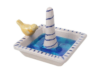 Bisque Birdy Ring Holder (Case of 6)