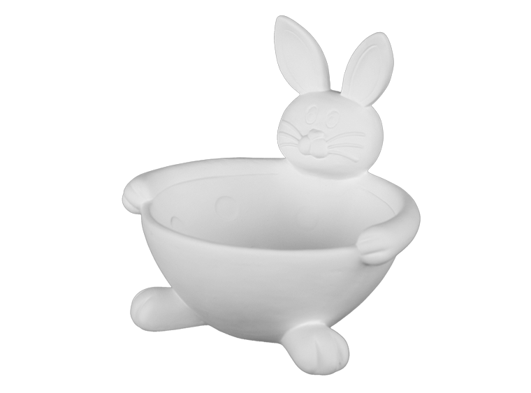 Bisque Rabbit Bowl (Case of 4)
