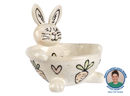 Bisque Rabbit Bowl (Case of 4)