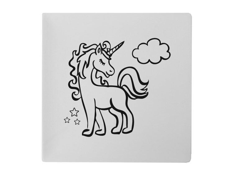 Bisque Twinkle The Unicorn Plate (Case of 6)