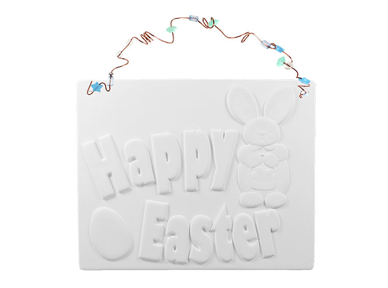 Bisque Easter Plaque (Case of 6)