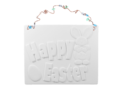 Bisque Easter Plaque (Case of 6)
