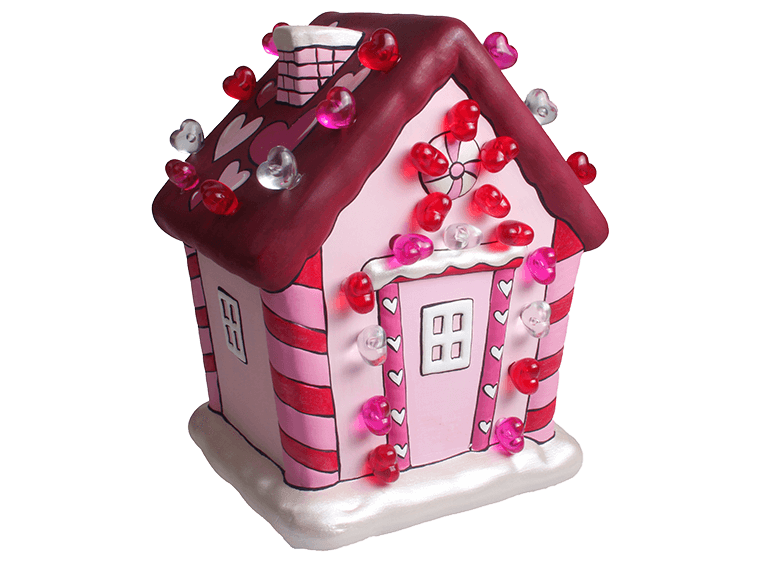 Bisque Lighted Gingerbread House (Case of 1)