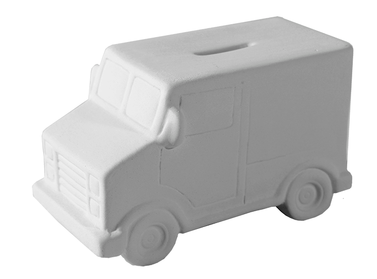 Bisque Transport Truck Bank (Case of 6)