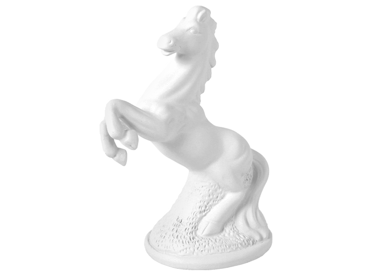 Bisque Rearing Horse (Case of 4)