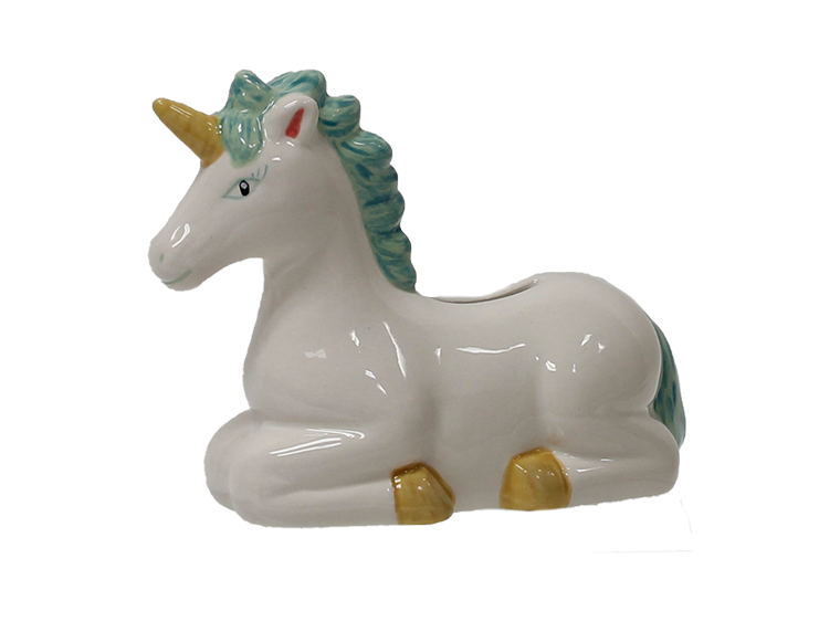 Bisque Majestic Unicorn Bank (Case of 4)