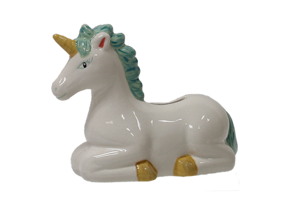 Bisque Majestic Unicorn Bank (Case of 4)
