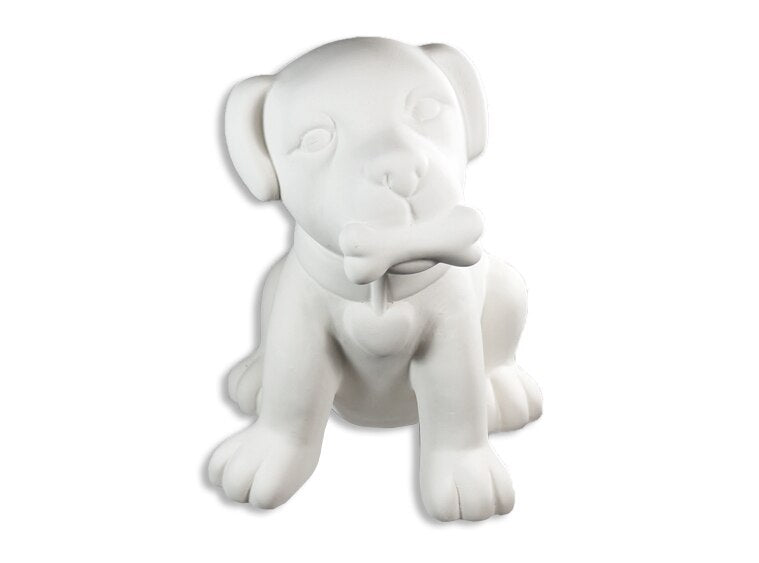 Bisque Big Puppy Love Bank (Case of 2)