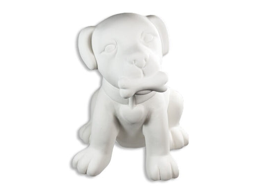 Bisque Big Puppy Love Bank (Case of 2)