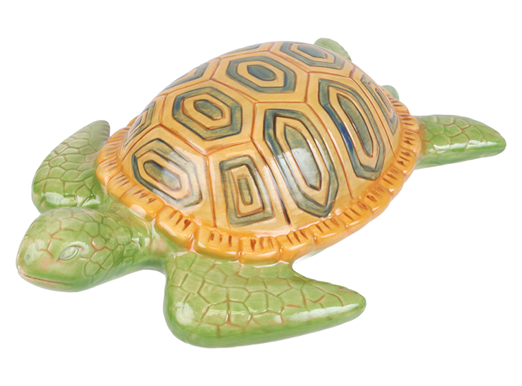 Bisque Large Contemporary Sea Turtle Plaque (Case of 2)