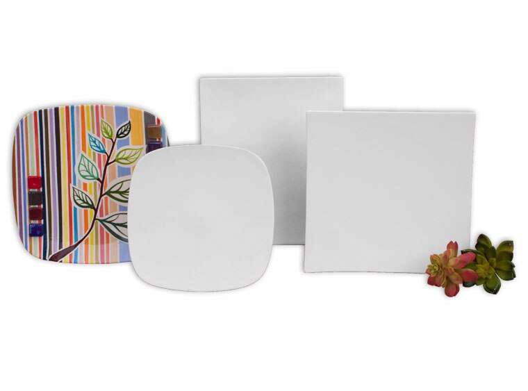 Bisque Square Sushi Platter (Case of 4)